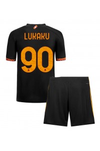 AS Roma Romelu Lukaku #90 Jalkapallovaatteet Lasten Kolmas peliasu 2023-24 Lyhythihainen (+ Lyhyet housut)